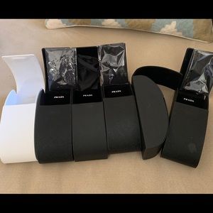 Prada sunglass case 💯 authentic black white 6